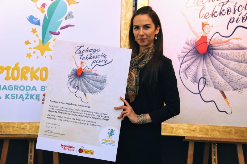 Piórko 2018. Nagroda Biedronki za książkę dla dzieci”, Magdalena Wiśniewska 